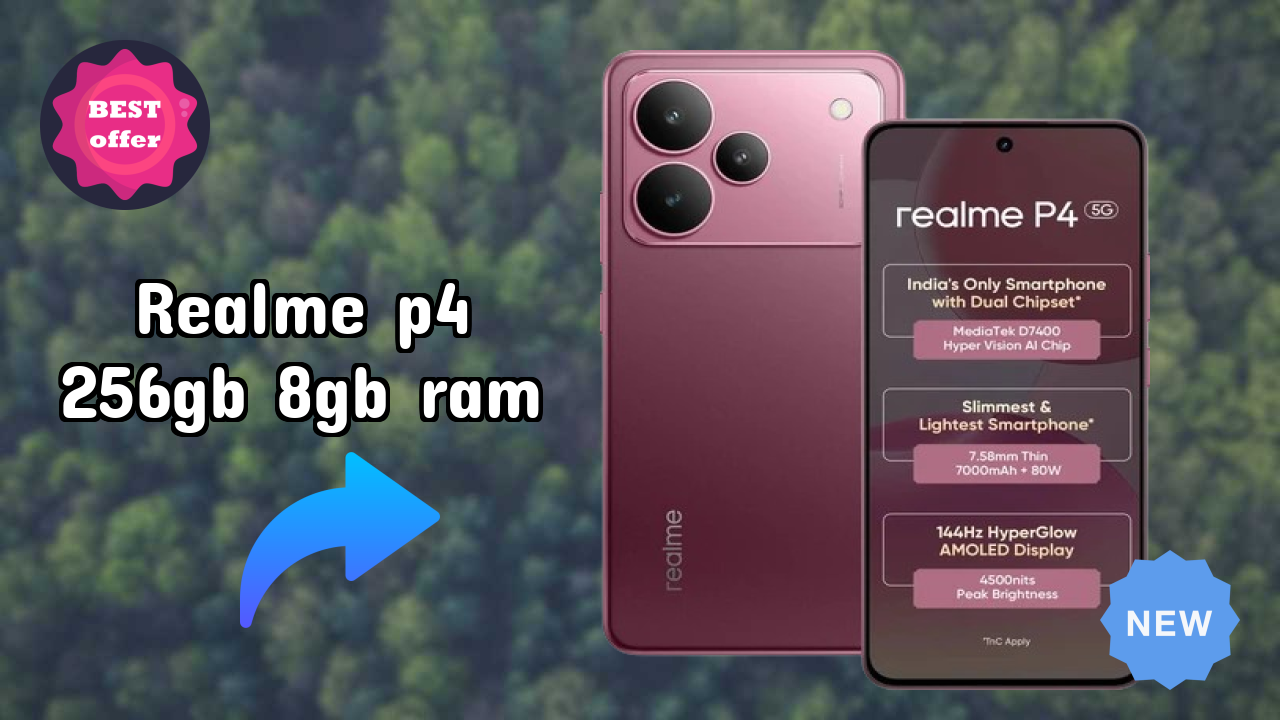 Realme P4 256GB 8GB RAM Display Analysis: 6.77 Inches (17.2 Cm) Quality