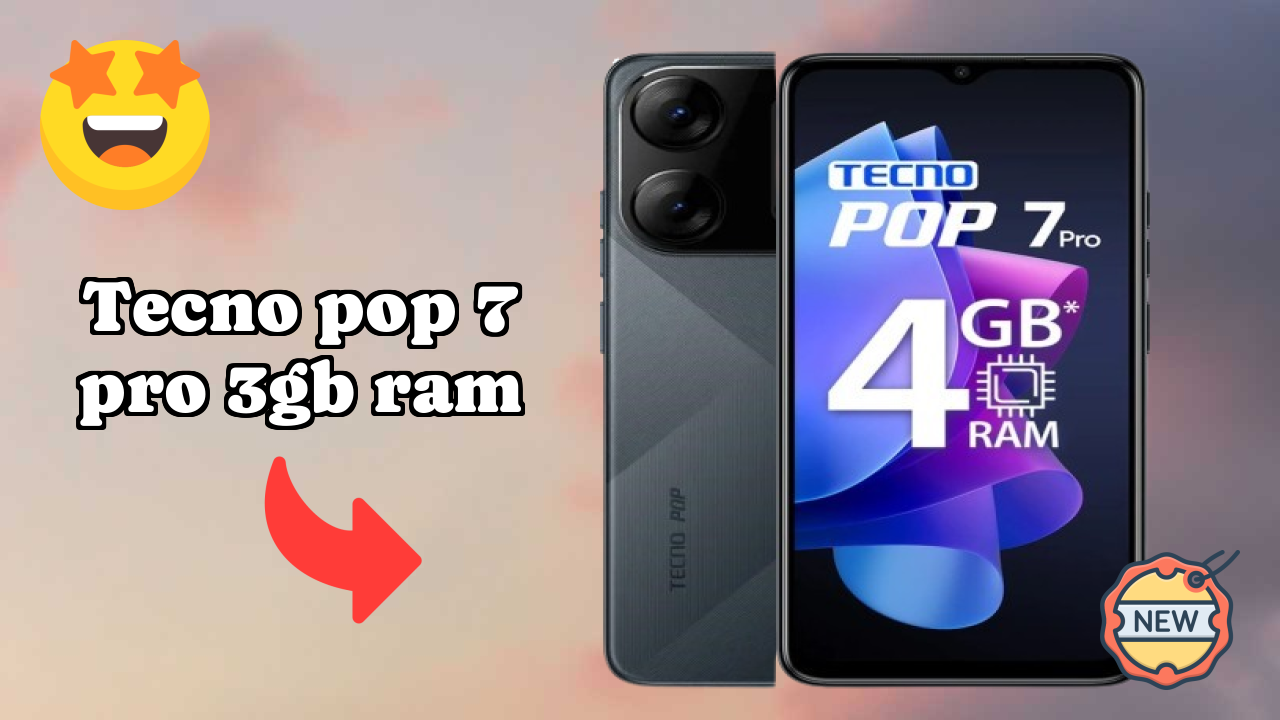 Tecno Pop 7 Pro 3GB RAM at ₹7,990 - Best Features Highlighted